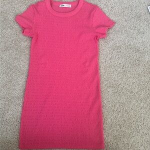 Elodie Vibrant Pink Textured Dress
